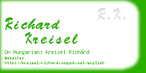 richard kreisel business card